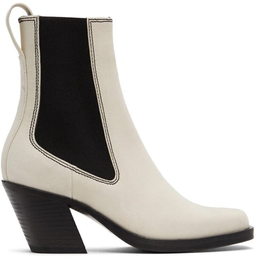 Rag & Bone Axis Boots Size 36 US 6 Womens Antique White Distressed $515